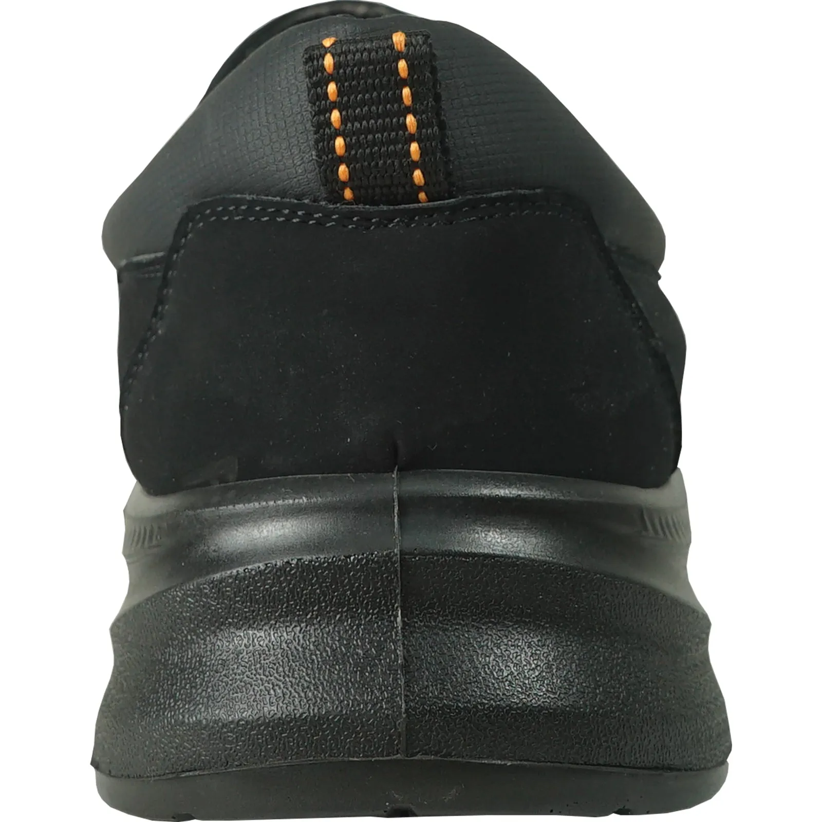 VANGELO Men Slip Resistant Shoe JIMMY-2 Black  - Wide Width Available Puncture Proof Work Boots