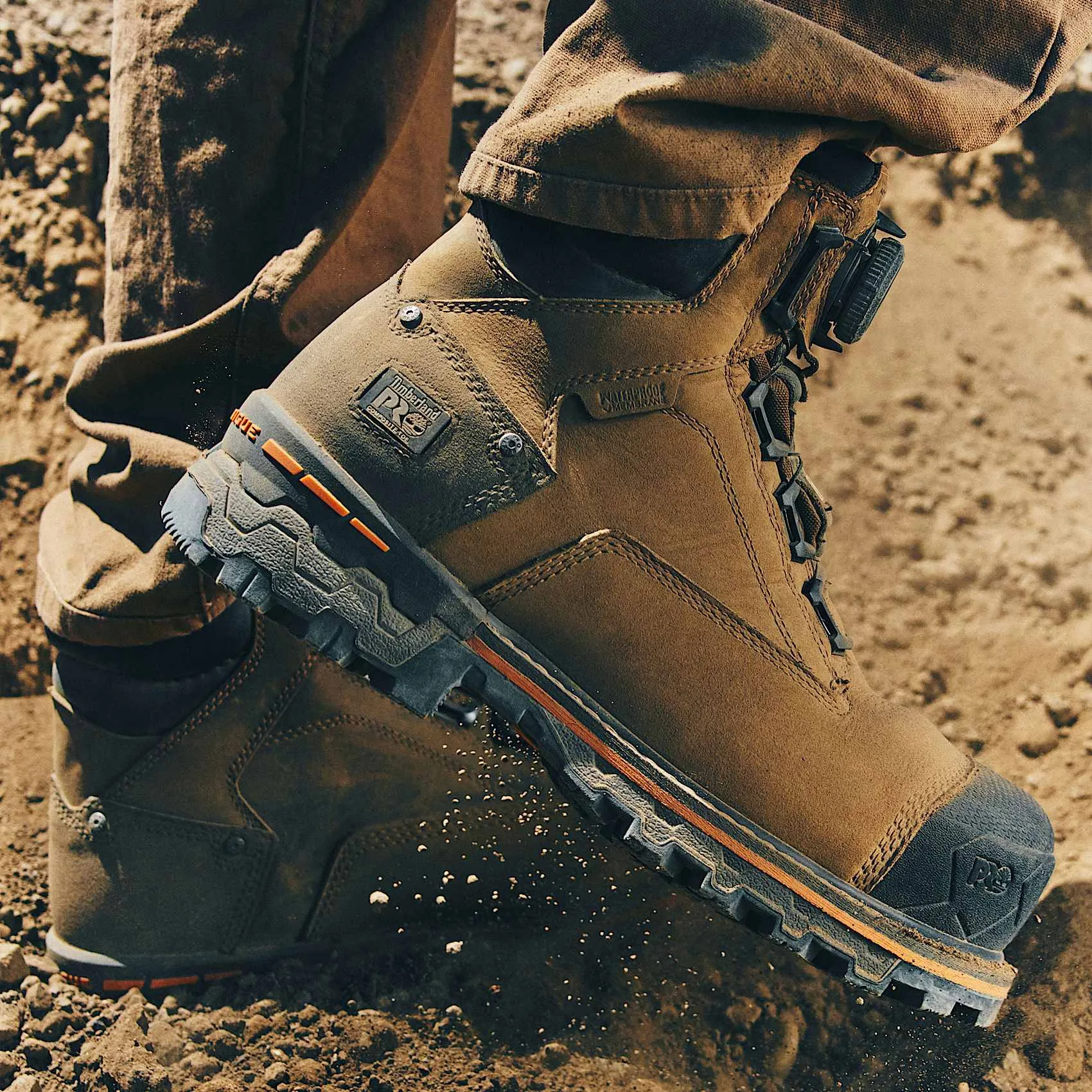 Composite Toe Work Boots Pull On Timberland Pro Boa Boondock 6" Composite Toe Work Boot Men's