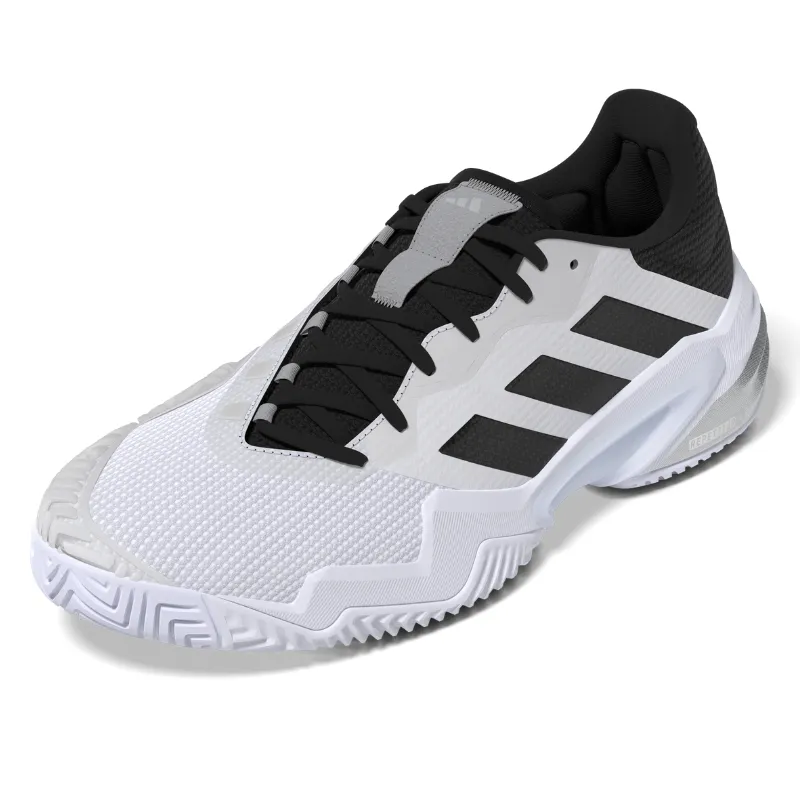 Adidas Shoe Sole Adidas Barricade 13 Mens White/Core Black/Grey Three Tennis Shoes