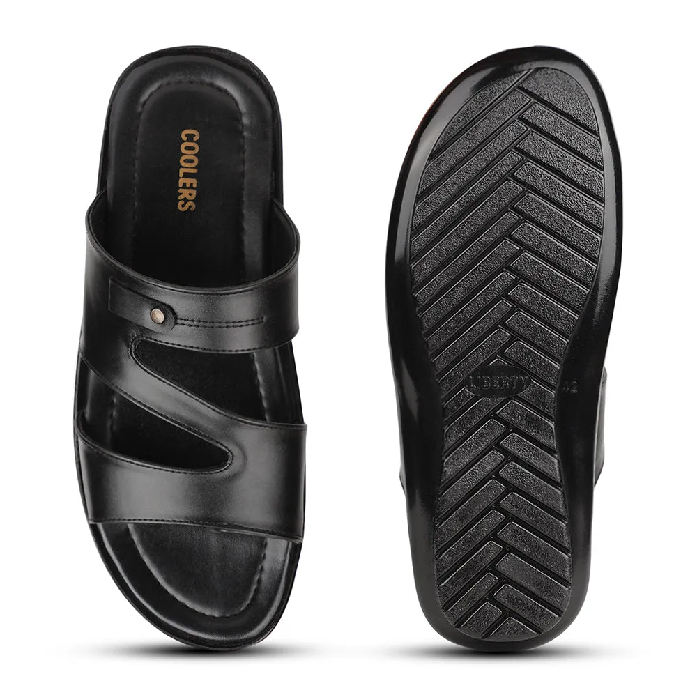 Shoes That Look Like Ballet Slippers Coolers Black Casual Slipper For Men COOL99-605 By Liberty