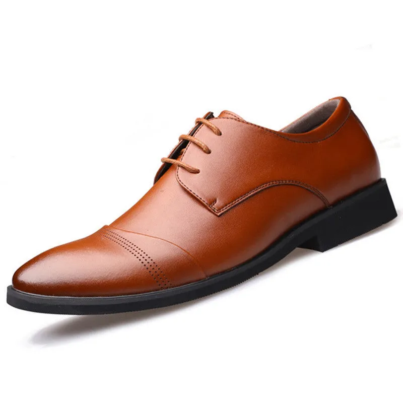 Best Tennis Shoes For Walking Business Dress Shoes Wedding Pointed Toe Fashion Genuine Leather Shoes Flats Oxford Shoes For Men Black Brown BRM-436