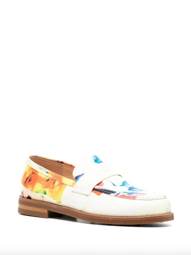 Penny Loafers Casual KidSuper Collage faces printed loafer