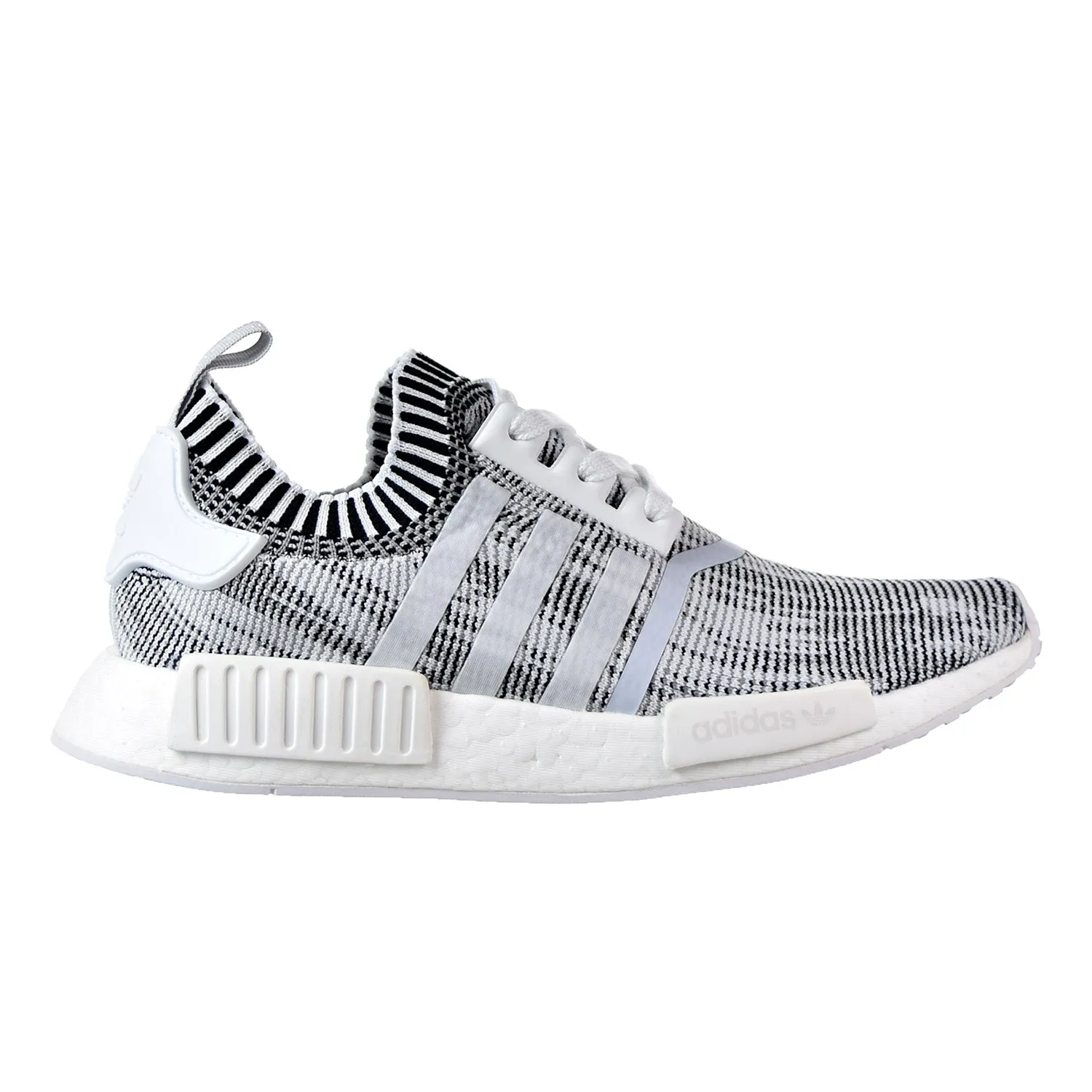 Adidas NMD_R1 PK Men's Shoes White/White/Black Adidas Shoes Retro