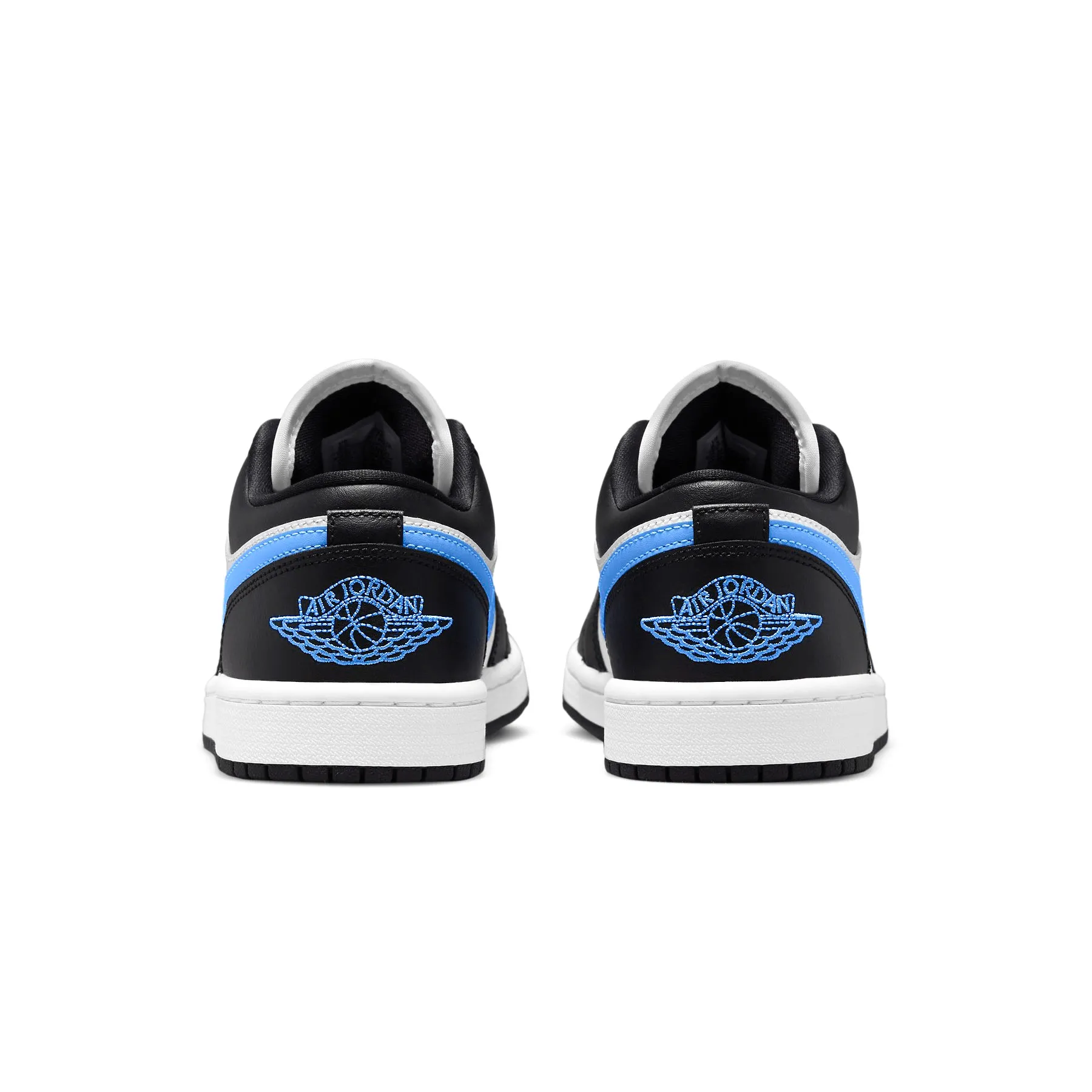 Air Jordan 1 Low Wmns 'Black University Blue' Asics Sole Running Shoes