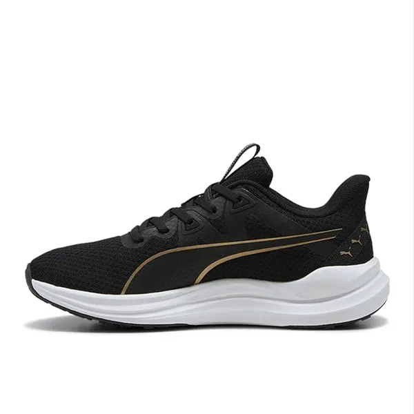 PUMA REFLECT LITE RUNNING SHOES FOR MEN, PUMA BLACK & PUMA GOLD Asics Running Shoes 7.5