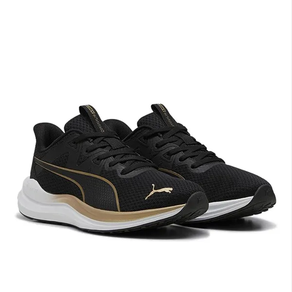 Asic Trail Shoes PUMA REFLECT LITE RUNNING SHOES FOR MEN, PUMA BLACK & PUMA GOLD