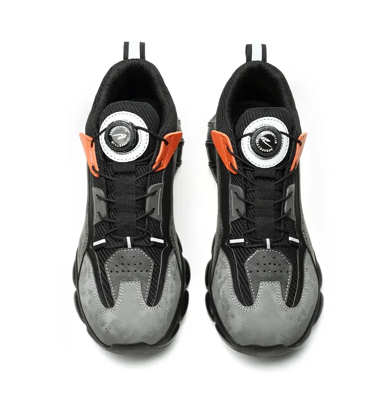 Work Boots Near Me Open Now Rotating Buttons Boots Breathable Work Sneakers Men Safety Shoes Puncture-Proof Indestructible Shoes Non-slip