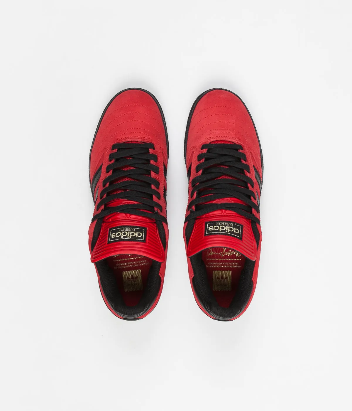 Adidas Busenitz x Rodrigo Shoes - Scarlet / Core Black / Gold Adidas Skate Shoes Samba