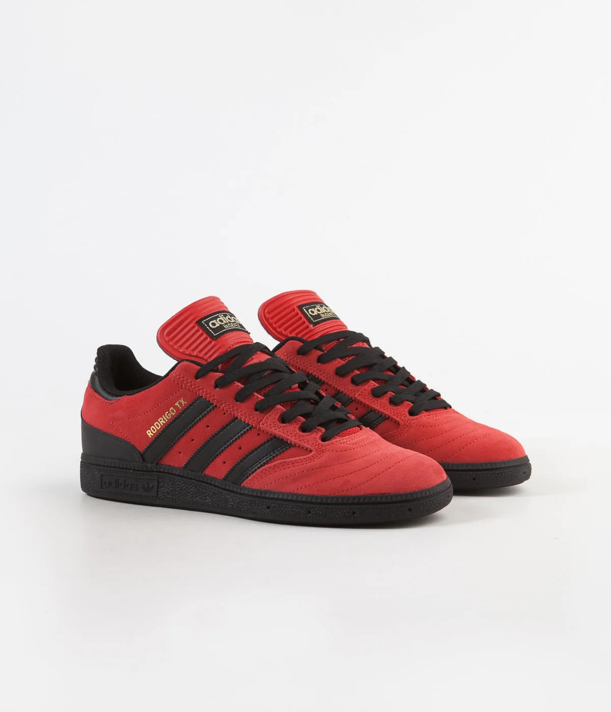 Adidas 404 Day Shoes Adidas Busenitz x Rodrigo Shoes - Scarlet / Core Black / Gold