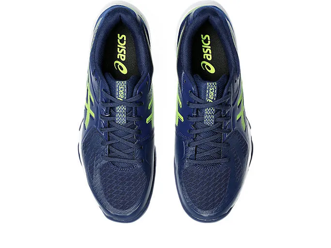 Best Running Shoes In Asics Asics Men's BLADE FF Indoor Shoes in Blue Expanse/Safety Yellow