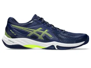 Asics Men's BLADE FF Indoor Shoes in Blue Expanse/Safety Yellow Asics Running Shoes Wide Feet