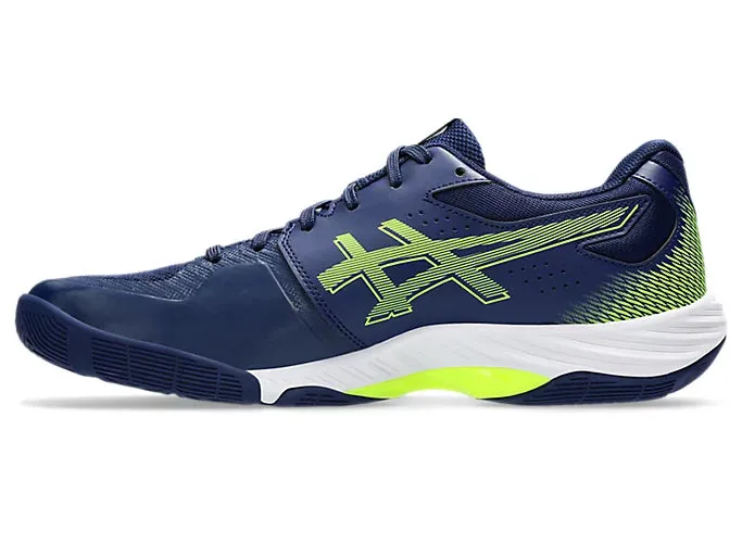 Asics Gel Quantum Shoes Asics Men's BLADE FF Indoor Shoes in Blue Expanse/Safety Yellow