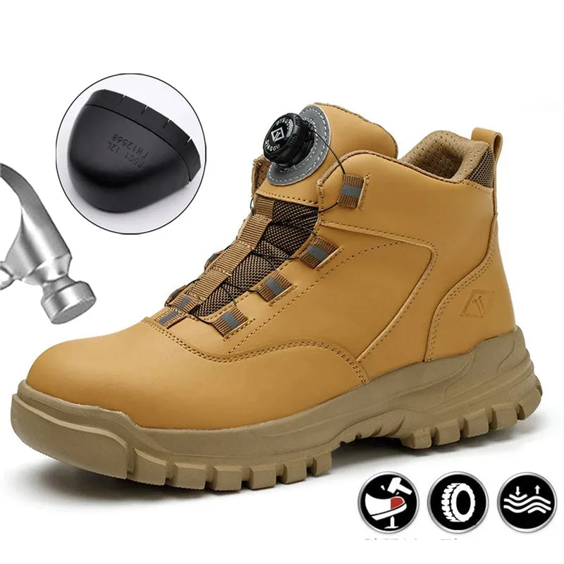 Work Boots Lexington Ky Safety Shoes Men Waterproof Work Boots Men Rotating Buttons