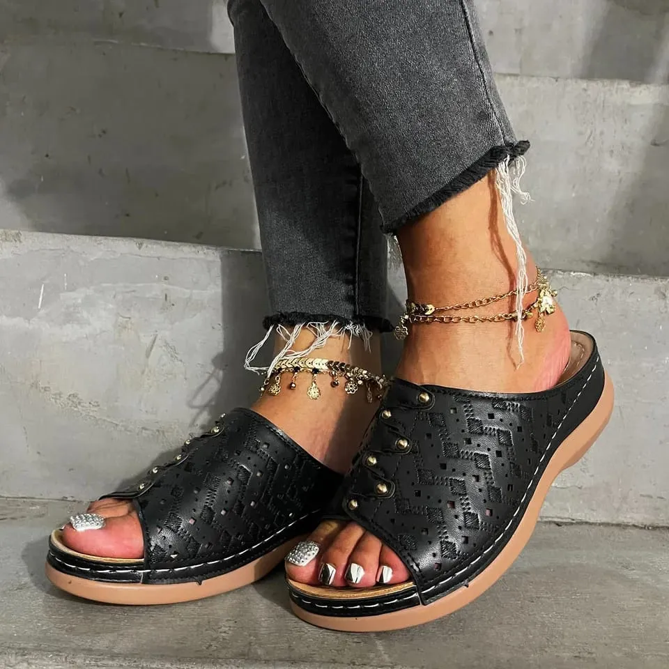 Ochi Jamaica Sandals Sandals Women Dressy Summer Hollow Out Wedges Shoes 37