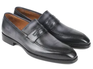 Zevacci Loafers Paul Parkman Gray Burnished Goodyear Welted Loafers (ID#37LFGRY)