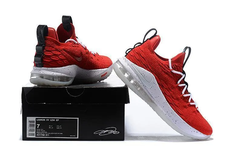 Nike Lebron XV 15 Low EP University Red Men Shoes Sale Size US 7-12 Asics Soft Running Shoes