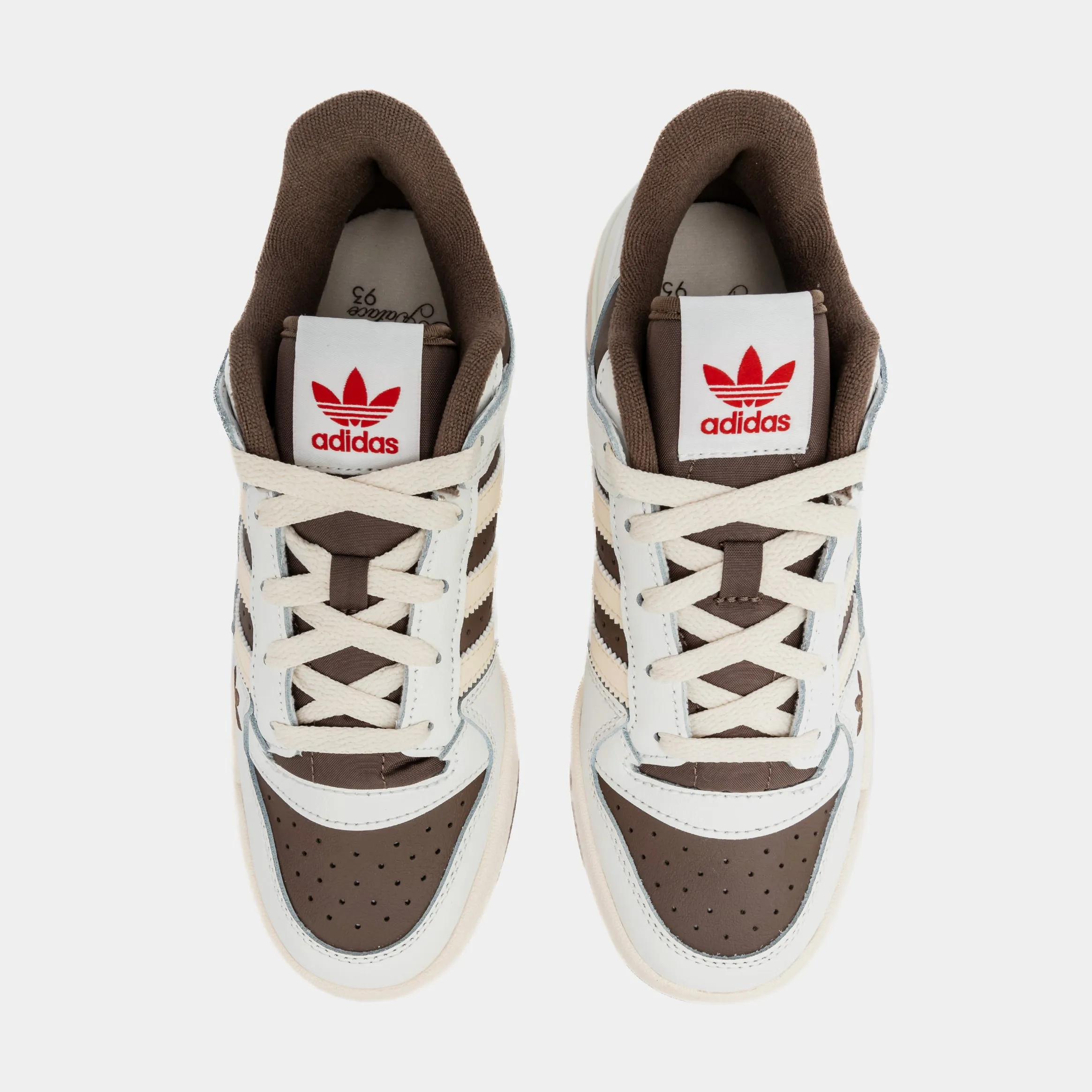 Shoe Palace Exclusive Forum Low Mens Basketball Shoes (White/Brown) High Top Adidas Boxing Shoes