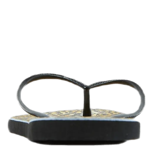 The Buckle Flip Flops Slim Leopard Beige/Black