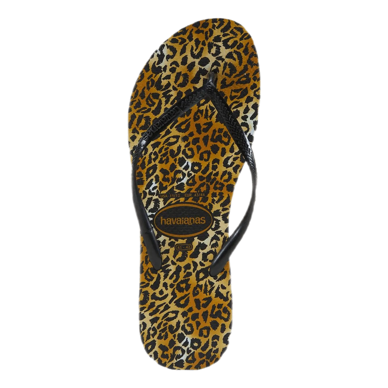 Slim Leopard Beige/Black Cleanup Flip Flops