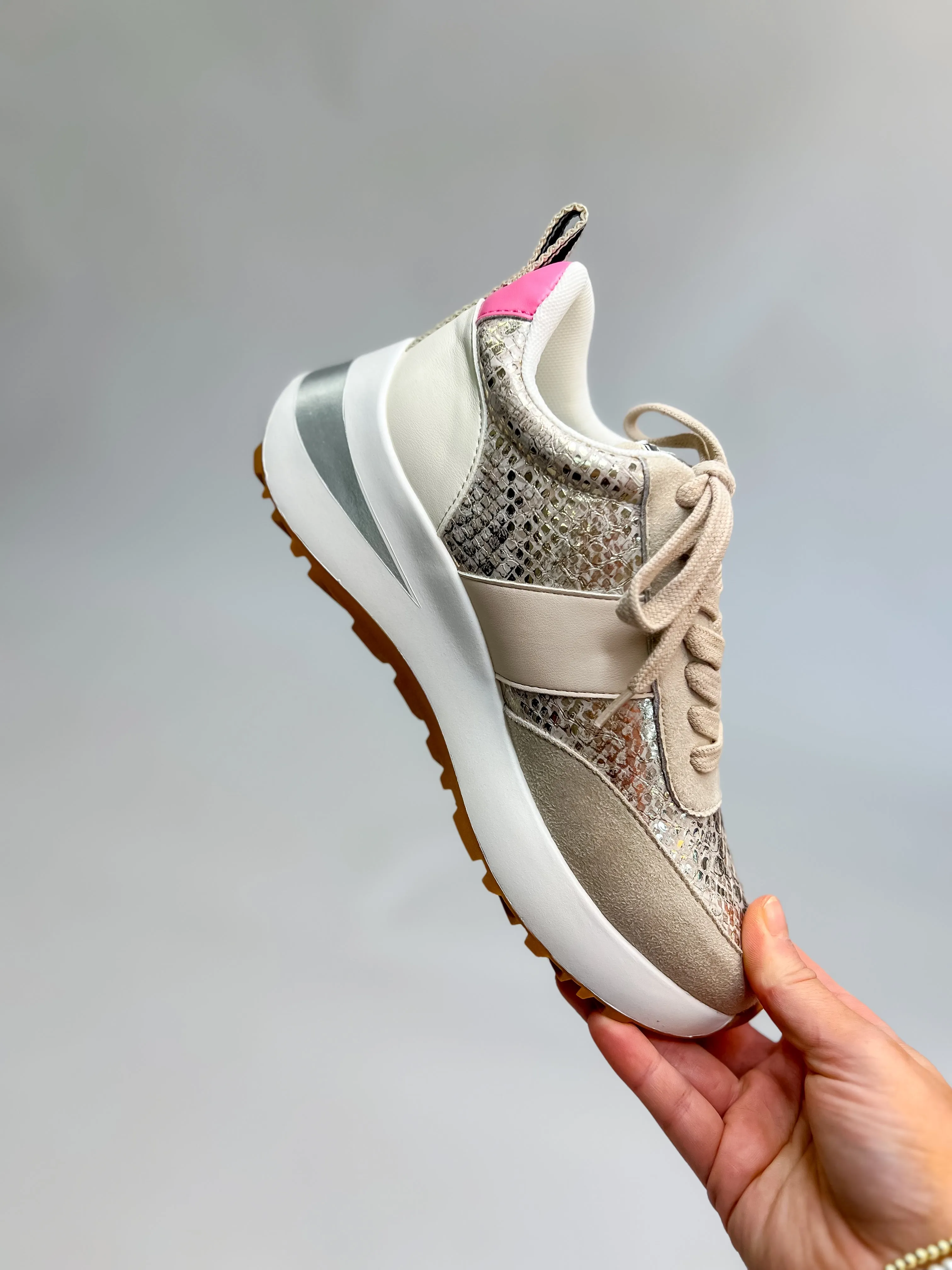 [Shu Shop] Serafina Gold Snake Lulu Sneakers