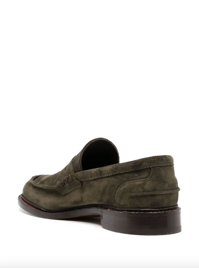 Aeyde Ruth Loafers Tricker's Adam suede penny loafers