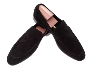 Trento Black Suede Loafers Emme Parsons Danielle Loafers
