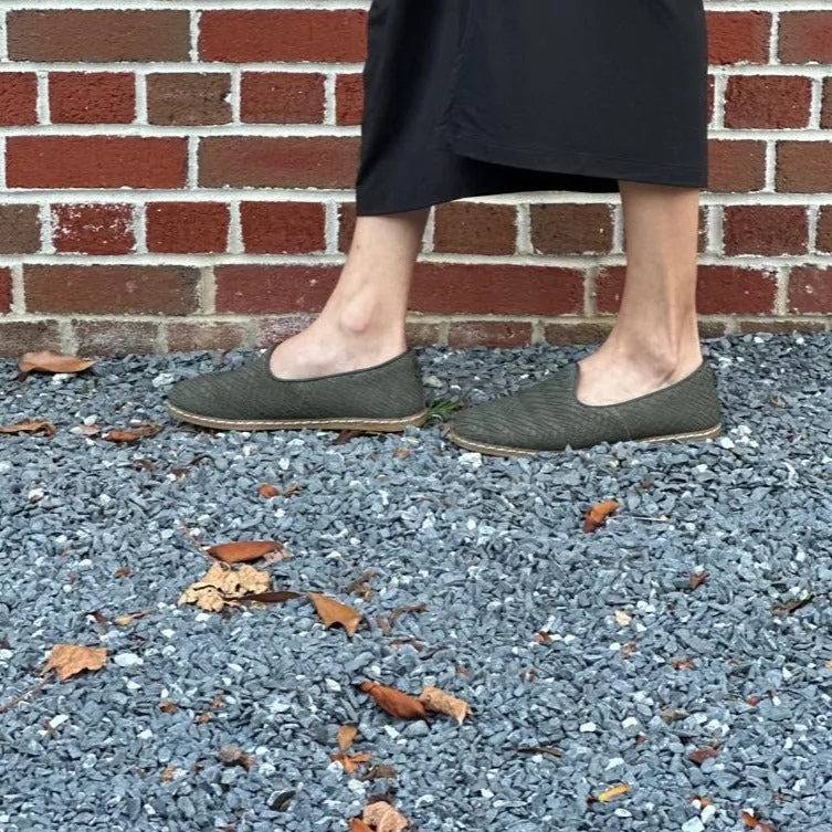 Leather Slip On Work Shoes Gator Slip Ons for Men