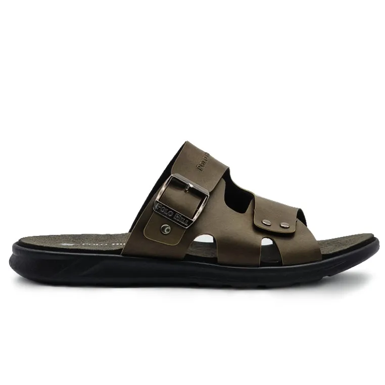 Rockstud Slip In Sandals Single Buckle Cut Out Slide Sandals