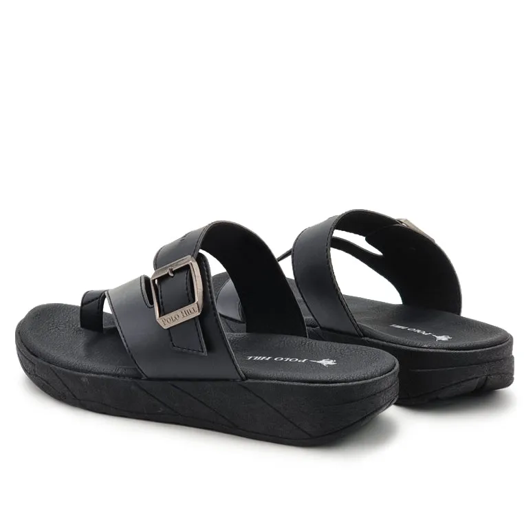 Single Buckle Toe Loop Thick Sole Sandals Dune Sandals