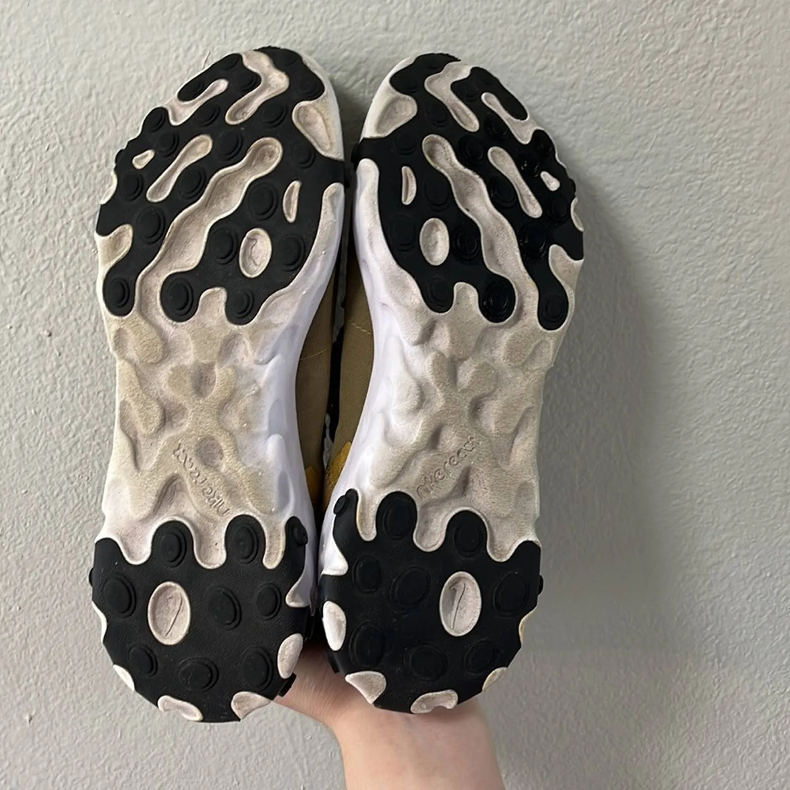 Size 6 Nike React Element 55 'Metallic Gold' Tennis Shoes Asics Shoes Old Models