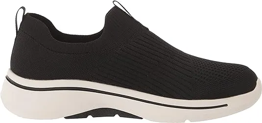 Skechers Women's GOwalk Arch Fit - Iconic 124409 Blk/Wht Hi Top Sneakers Shoes