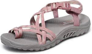 Skechers Women's Reggae-Positive Space Sport Sandal Breeze Flip Flops