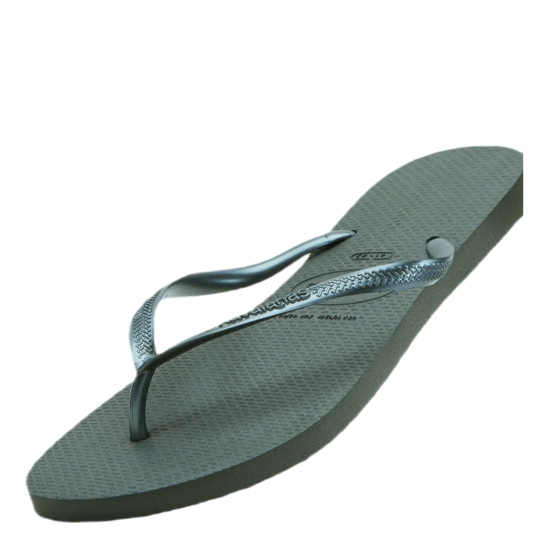 80's Style Flip Flops Slim Green