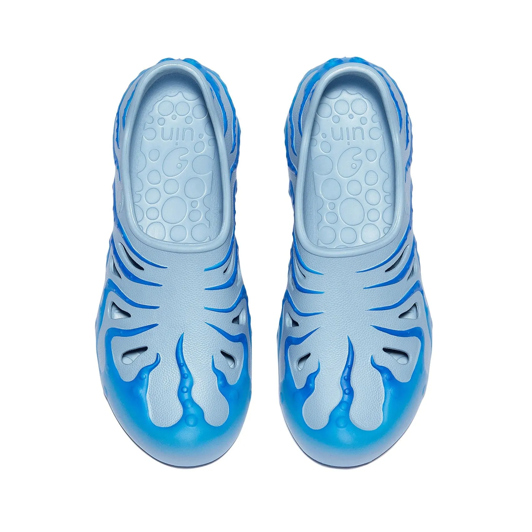 Gradient Blue Octopus II Men Frye Leather Slip Shoe