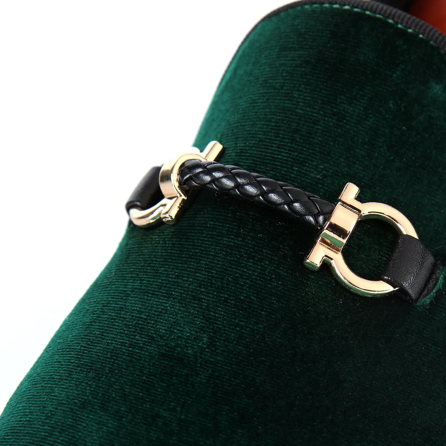 Boucle Slippers Harpelunde Men Buckle Shoes Velvet Loafers Handmade Smoking Slippers