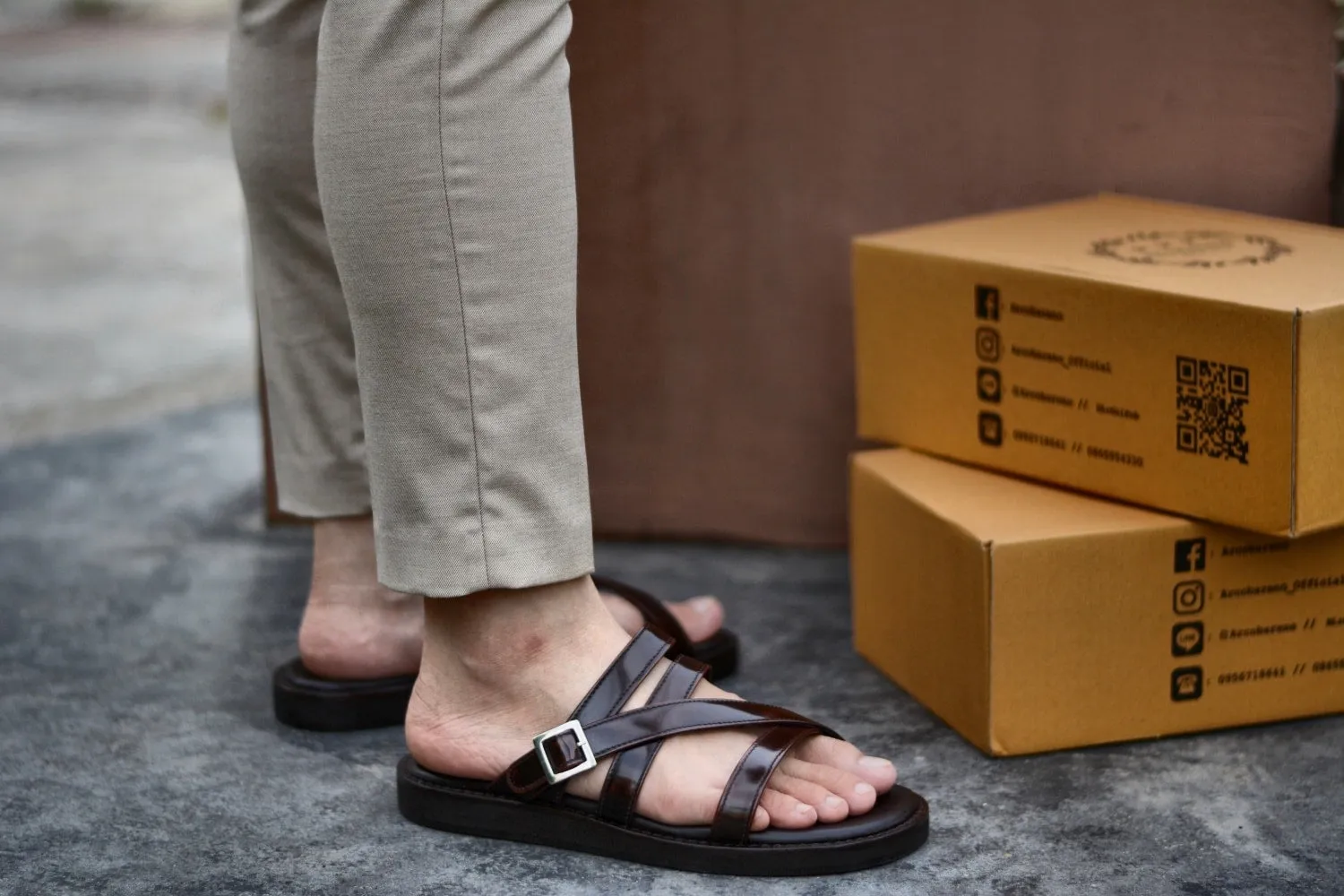 Arcobareno Monk Straps SANDALS Sand Slippers