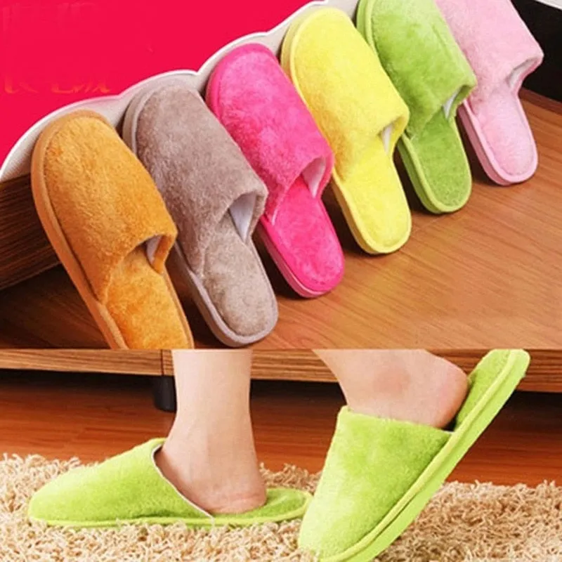 Slides Ladies Slippers for home Push Soft Cotton Slippers women Hotel Travel Slipper Hospitality Footwear Slides For Bedroom Cute Slippers