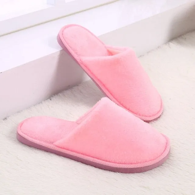 Slippers for home Push Soft Cotton Slippers women Hotel Travel Slipper Hospitality Footwear Slides For Bedroom Cute Slippers 6e Wide Slippers