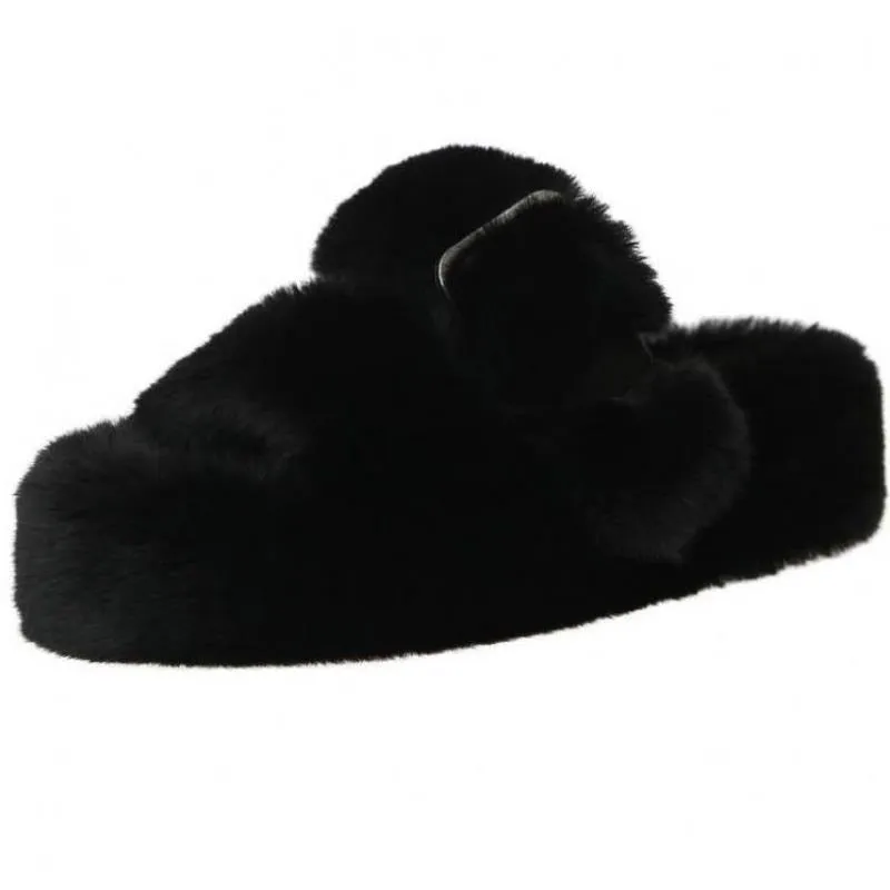 Plush Furry Slide Slippers Walmart Halloween Slippers