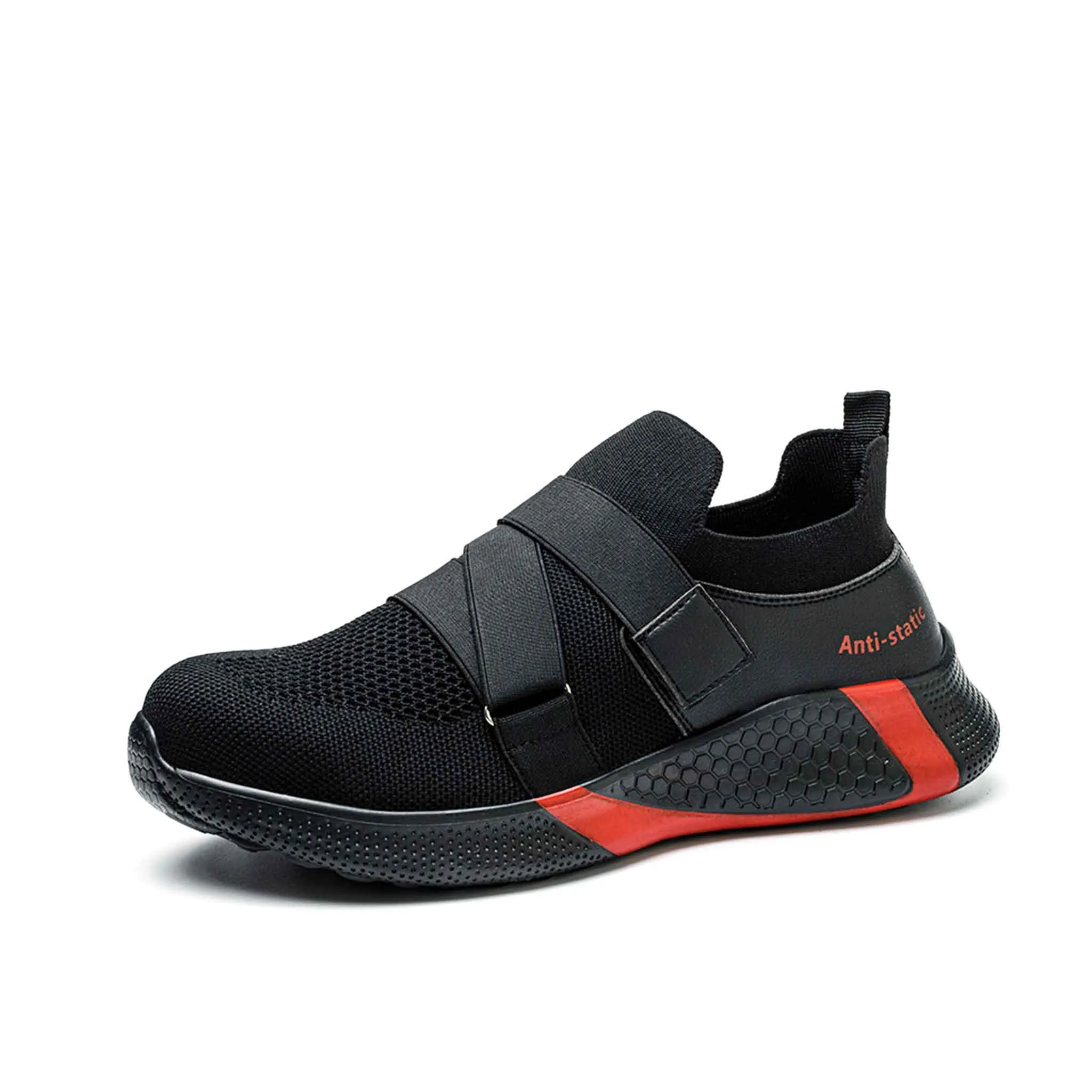 Best Chelsea Work Boots Men's Steel Toe Velcro Sneaker - ESD Rated | B260