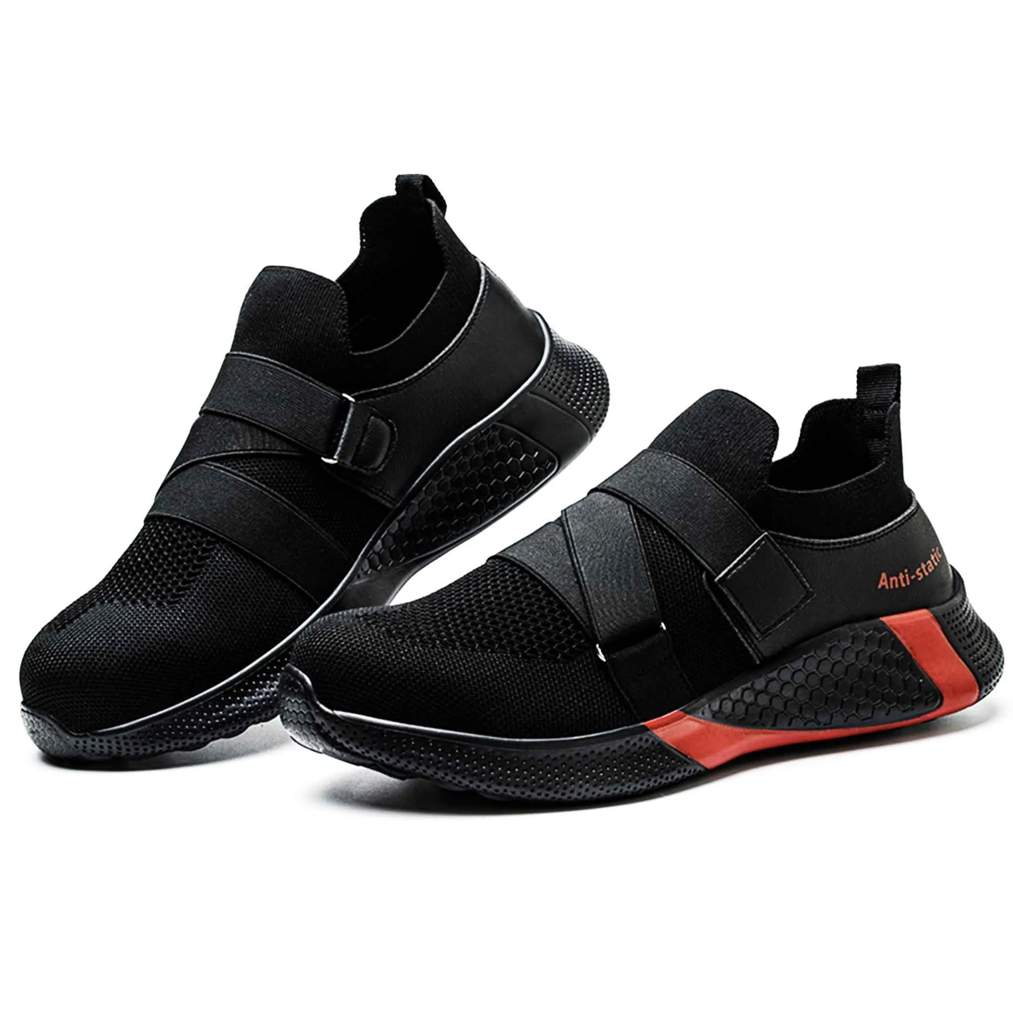 Men's Steel Toe Velcro Sneaker - ESD Rated | B260 Comfiest Insoles For Work Boots