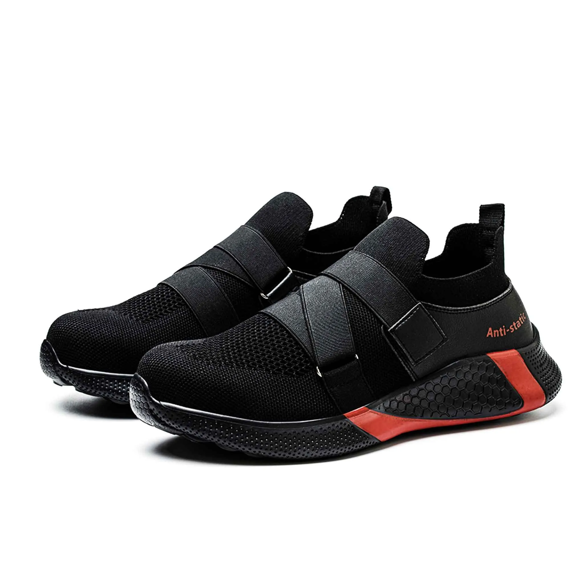 Men's Steel Toe Velcro Sneaker - ESD Rated | B260 Best Ankle Support Work Boots