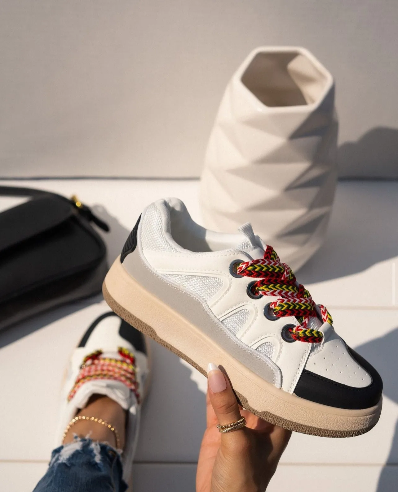 Street Style Retro Lace Up Sneakers For Women Dress And Sneakers