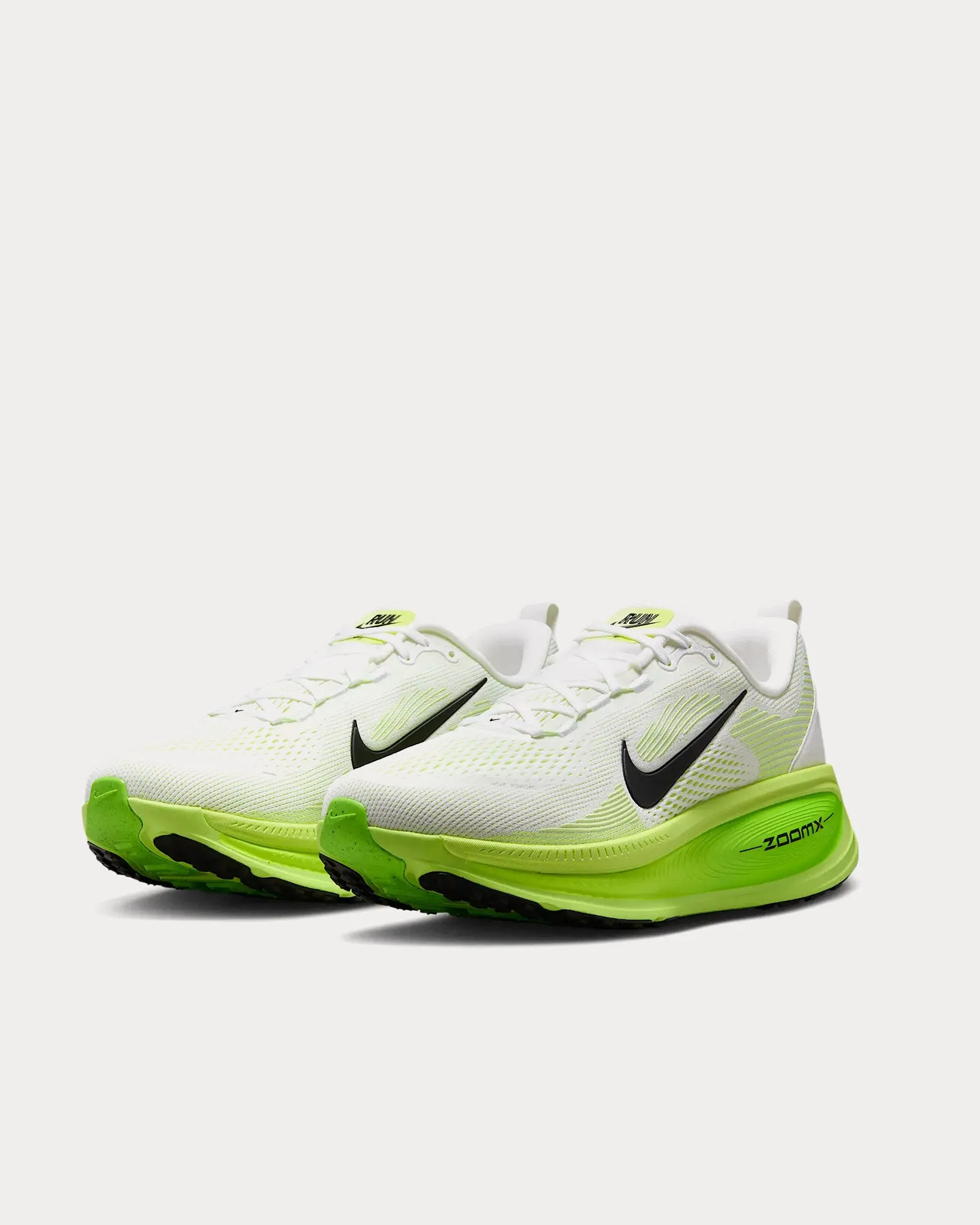 Vomero 18 White / Electric Green / Volt / Black Running Shoes Asics Running Shoes Washing Machine