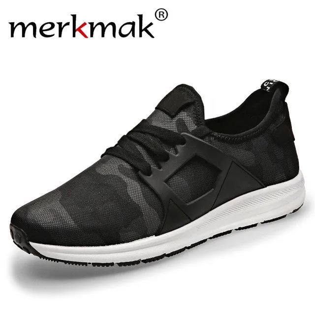Popular Sneakers Merkmak Super New 2017 Men Casual Shoes Canvas Camouflage Star Style Male Shoes Comfort Soft Walking Driving Shoes Men Footwear