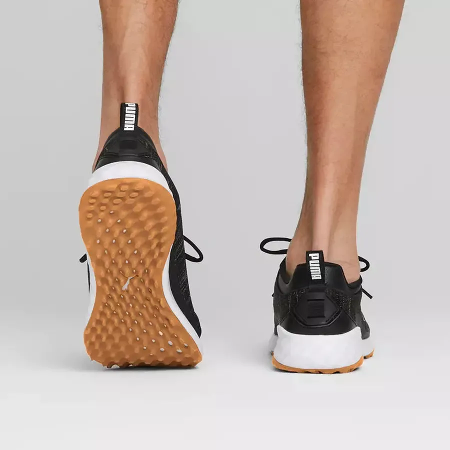 Puma Fusion Pro Men's Spikeless Golf Shoes - Black Puma Cell Glare Shoes