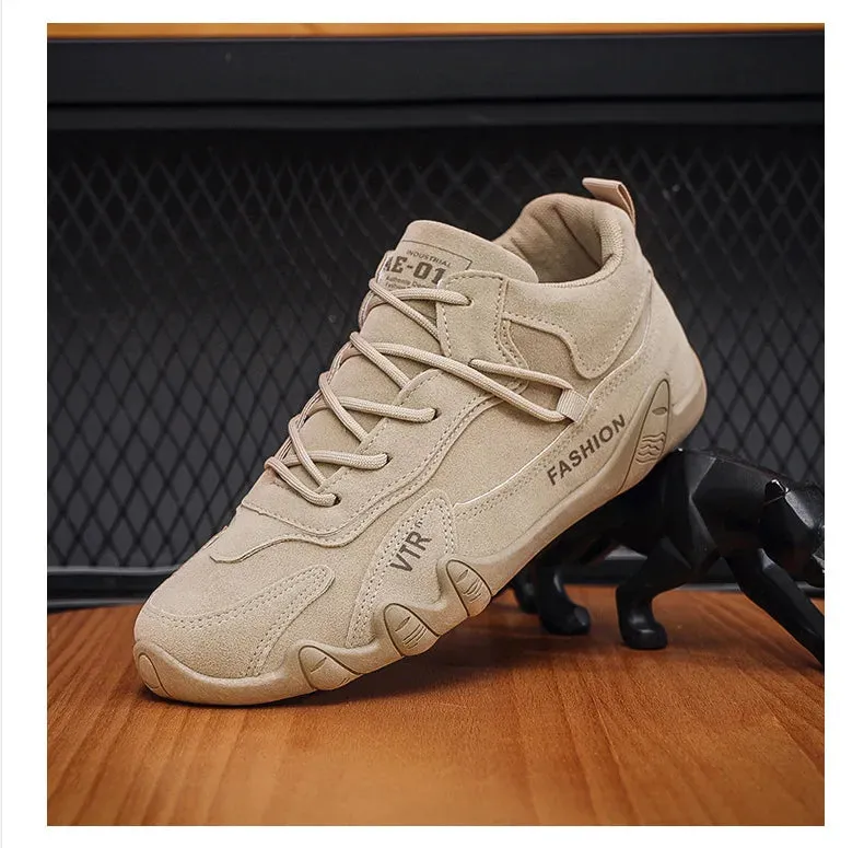 2024 New Men's Shoes Lightweight Casual Shoes Ankle Boots Designer Winter Plush Trend Men Loafers Lace Up Non-slip Male Sneakers Furry Loafers