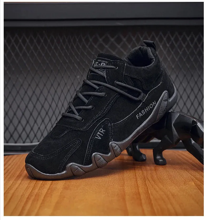 2024 New Men's Shoes Lightweight Casual Shoes Ankle Boots Designer Winter Plush Trend Men Loafers Lace Up Non-slip Male Sneakers Penny Loafers Cheap