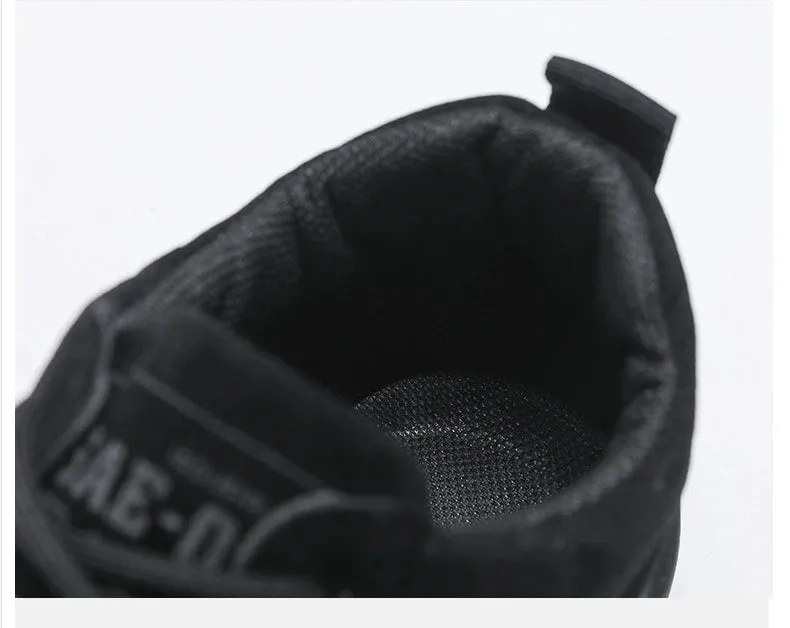 2024 New Men's Shoes Lightweight Casual Shoes Ankle Boots Designer Winter Plush Trend Men Loafers Lace Up Non-slip Male Sneakers Soft Leather Loafers