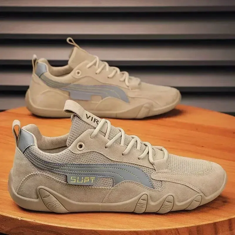 Loafers With Baggy Jeans 2024 New Men's Shoes Lightweight Casual Shoes Ankle Boots Designer Winter Plush Trend Men Loafers Lace Up Non-slip Male Sneakers